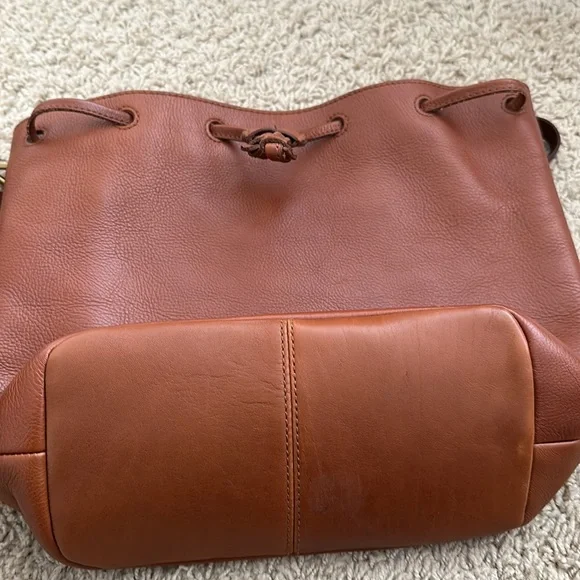 Madewell Brown Leather Bucket Bag - Picture 5 of 5
